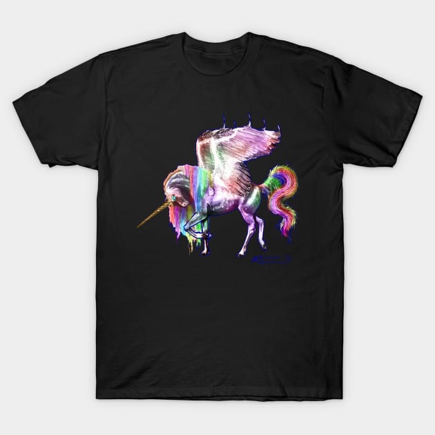 horse pony equine pegacorn pegasus T-Shirt by pegacorna